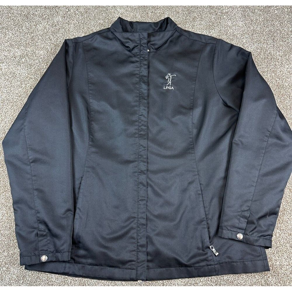 Cutter & Buck Women Black XL Weather Tec Full Zip & Lined Jacket  LPGA Embroider